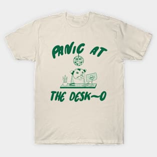 Panic at the Desk-o Opossum Shirt, Weird Opossum Meme T-Shirt